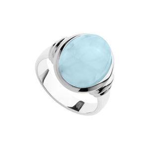 Najo Rings Silver / 7 Ulysses Aquamarine Ring