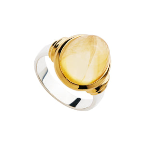 Najo Rings Yellow Gold / 7 Limoncello Citrine Two-Tone Ring