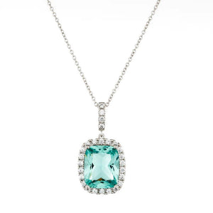 Sybella Necklaces Silver Ainsley Aqua Necklace