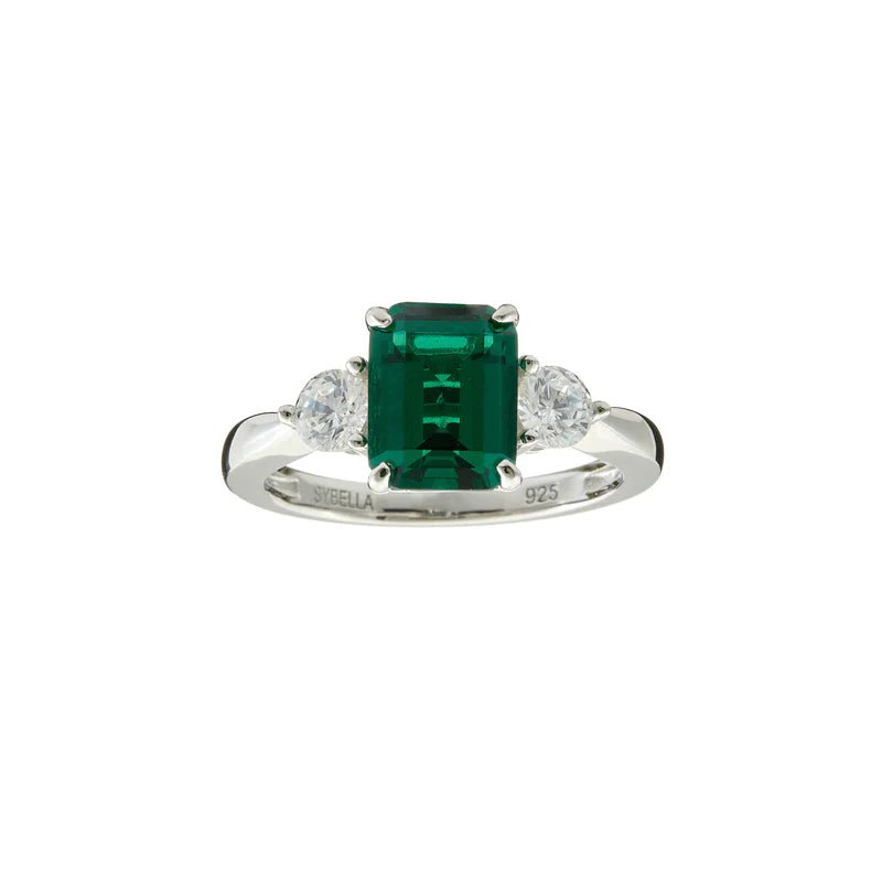 Sybella Rings Green / 6 SYBELLA PARIS  BAGUETTE RING